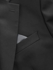 Czarny - Slim Fit Flannel Suit Jacket - Image 10 of 10