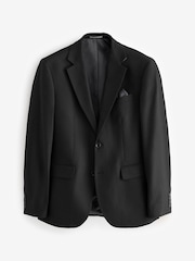 Czarny - Slim Fit Flannel Suit Jacket - Image 5 of 10