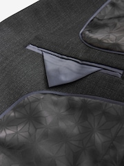 Noir - Tailored Fit - Veste de costume en laine texturée - Image 10 de 11