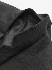 Noir - Tailored Fit - Veste de costume en laine texturée - Image 11 de 11