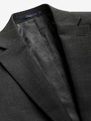 Noir - Tailored Fit - Veste de costume en laine texturée - Image 9 de 11