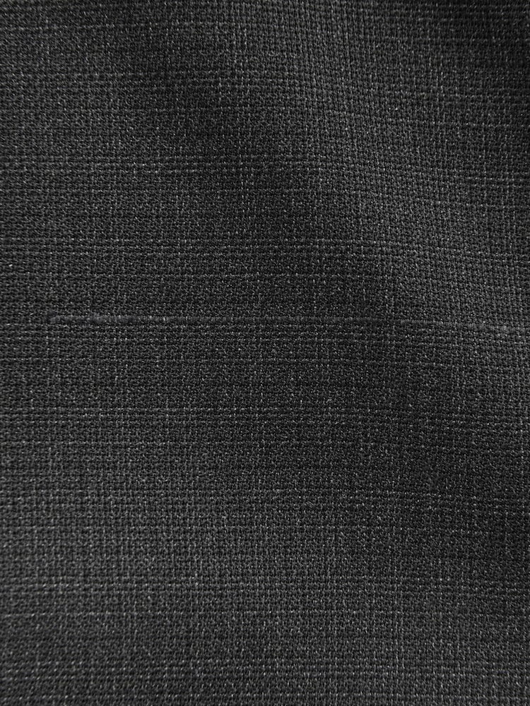 Black Tailored Fit Textured Wool Suit Trousers - Image 8 of 8