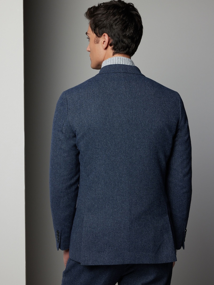 Bleu - Slim Fit Donegal Suit Jacket - Image 3 of 10