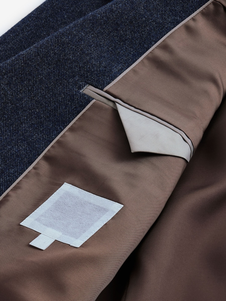 Bleu - Slim Fit Donegal Suit Jacket - Image 9 of 10