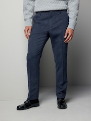 Bleu - Slim Fit Nova Fides Suit Trousers - Image 1 de 8