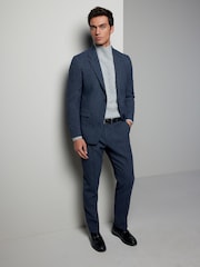 Bleu - Slim Fit Nova Fides Suit Trousers - Image 2 de 8