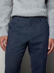 Bleu - Slim Fit Nova Fides Suit Trousers - Image 4 de 8