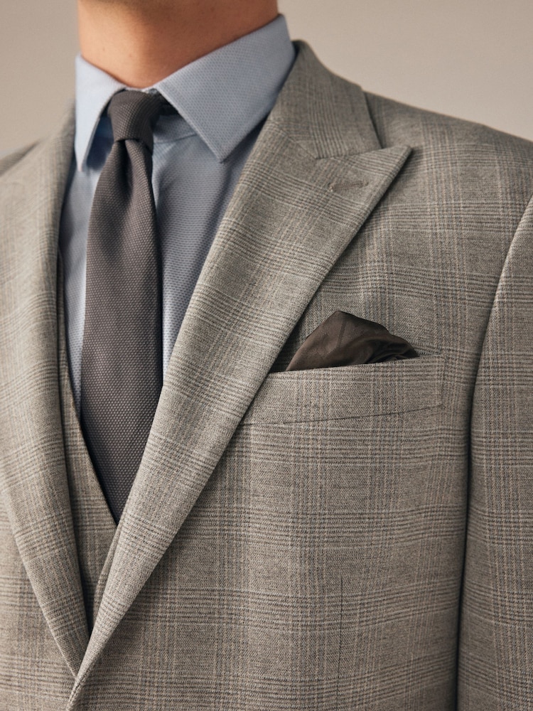 neutre - Veste de costume slim à carreaux - Image 2 of 15