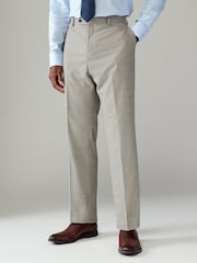 Neutral Slim Fit Check Suit Trousers - Image 1 of 9