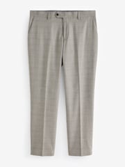 Neutral Slim Fit Check Suit Trousers - Image 6 of 9
