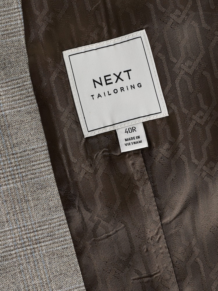 neutre - Gilet de costume slim à carreaux - Image 8 of 9