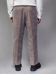 Neutral Straight Fit 100% Cotton Corduroy Suit Trousers - Image 3 of 9