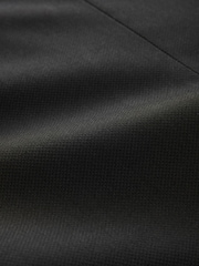 Black Trimmed Textured Self Lapel Tuxedo Suit Jacket - Image 11 of 11