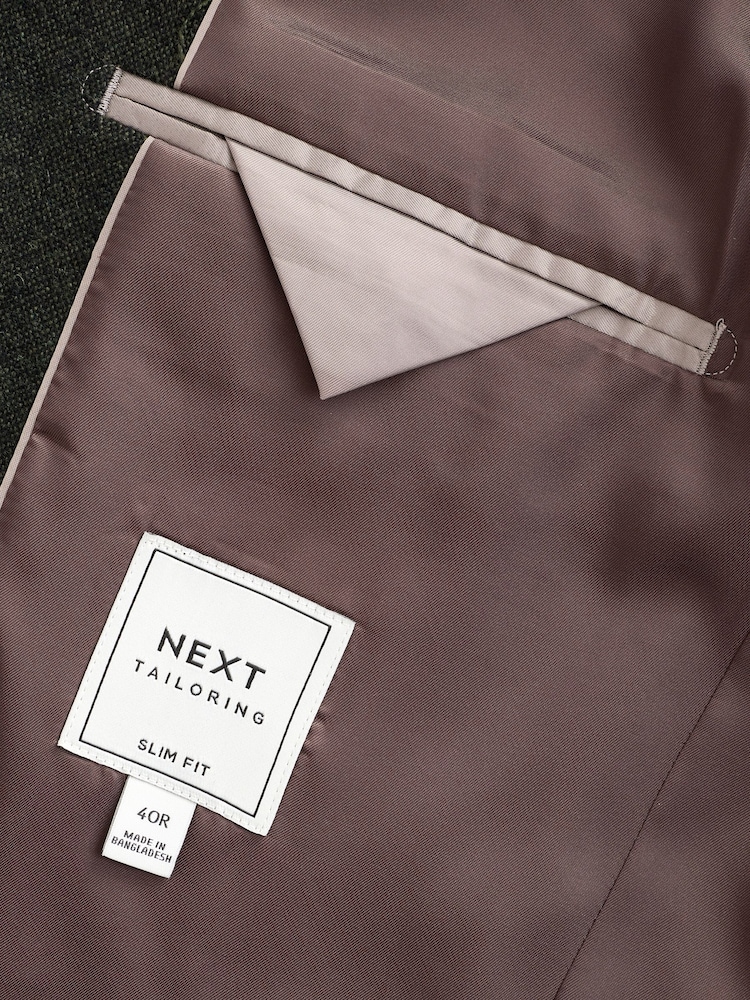 Grün - Slim Fit Donegal Suit Jacket - Bild 8 von 8 Grün - Slim Fit Donegal Suit Jacket - Bild 8 von 8