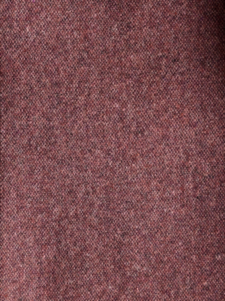 Pink Slim Fit Wool Donegal Suit Jacket - Image 10 of 10