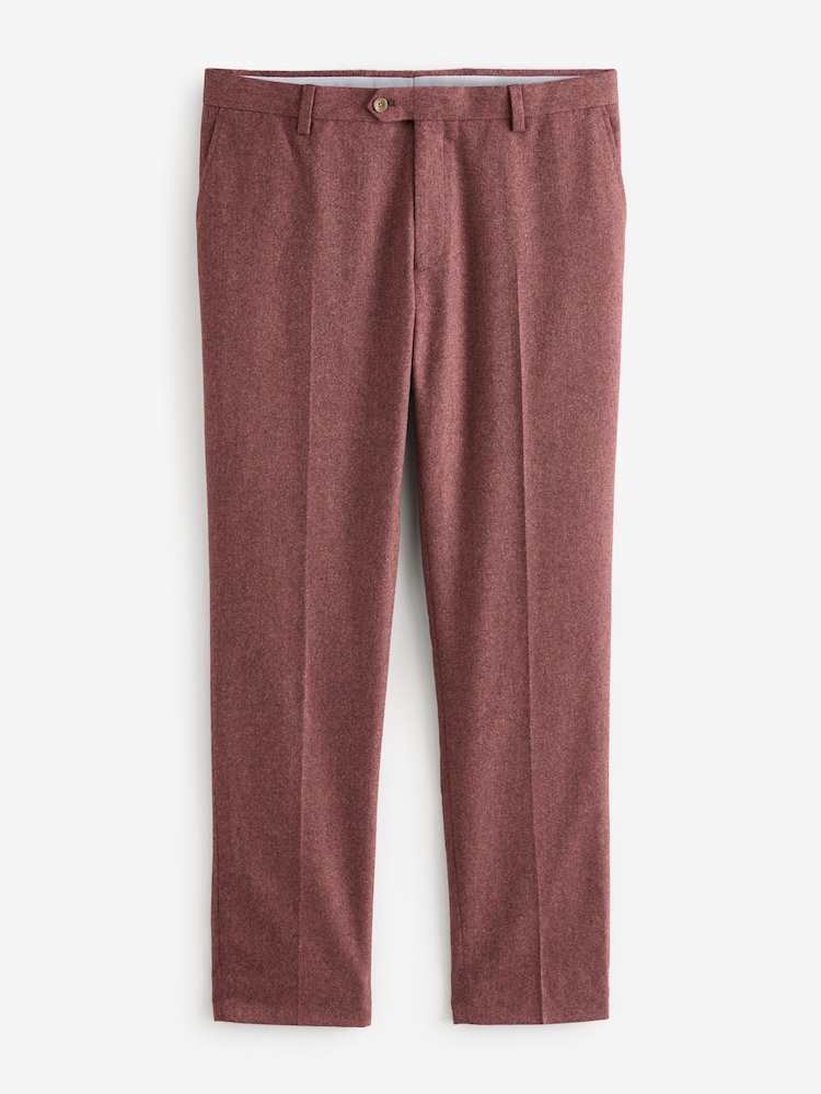 Rose - Standard - Coupe ajustée Wool Blend Donegal Pantalon de costume - Image 6 of 9