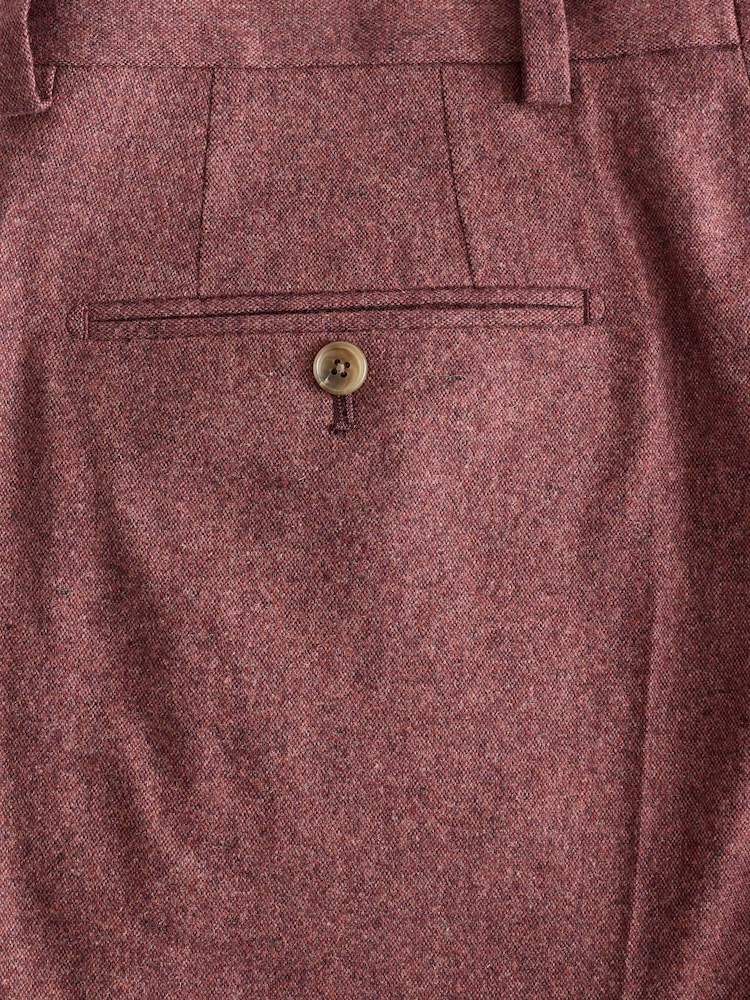 Rose - Standard - Coupe ajustée Wool Blend Donegal Pantalon de costume - Image 8 of 9