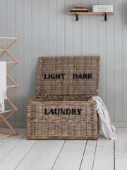 Garden Trading Natural Bembridge Dark & Lights Laundry Chest - Image 1 of 3