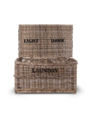 Garden Trading Natural Bembridge Dark & Lights Laundry Chest - Image 3 of 3