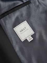 Czarny - Slim Fit Flannel Bomber Jacket - Image 8 of 11