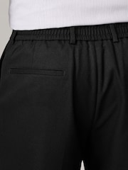 Noir - Pantalon Smart Flannel Coupe ajustée - Image 5 of 8