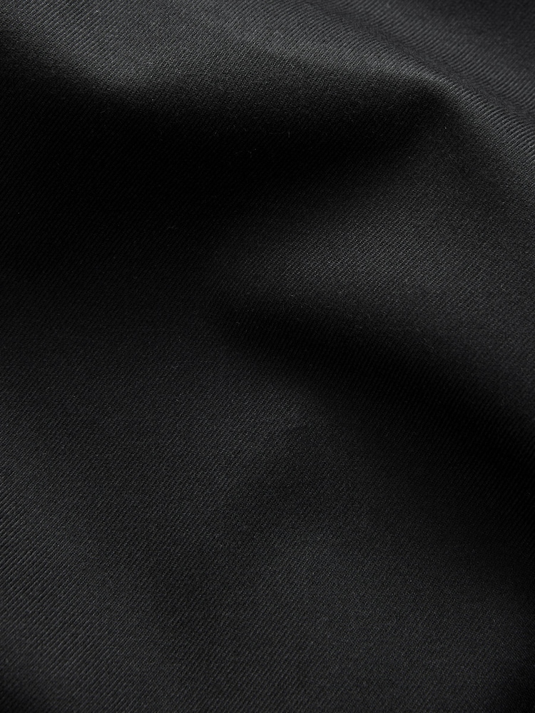 Noir - Pantalon Smart Flannel Coupe ajustée - Image 7 of 8