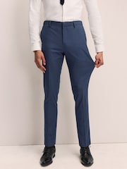 Bleu moyen - Slim Fit (Slim Fit) - Muscle FIt Motionflex Stretch Suit Trousers - Image 2 de 9