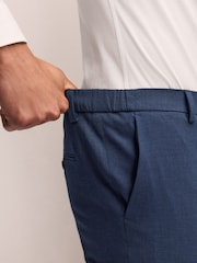 Bleu moyen - Slim Fit (Slim Fit) - Muscle FIt Motionflex Stretch Suit Trousers - Image 5 de 9
