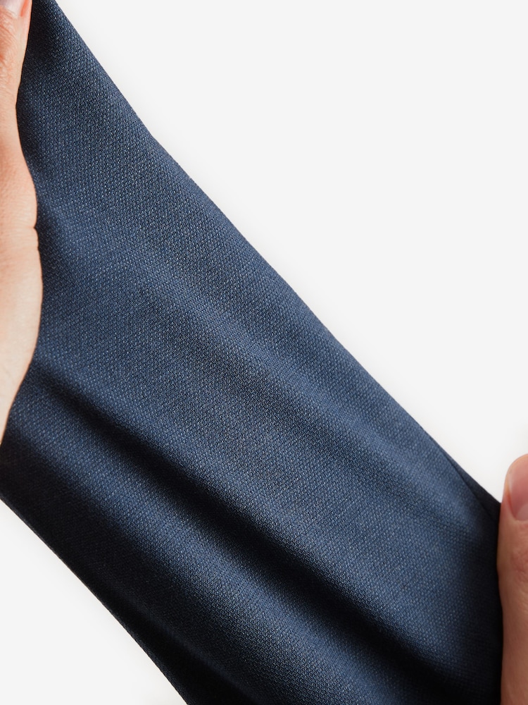 Bleu moyen - Slim Fit (Slim Fit) - Muscle FIt Motionflex Stretch Suit Trousers - Image 6 of 9