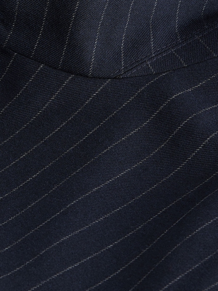 Bleu marine - Rayure Habillé Veste-chemise - Image 10 of 10