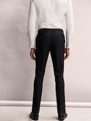 Black Slim Fit Muscle FIt Motionflex Stretch Suit Trousers - Image 2 of 7