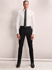 Black Slim Fit Muscle FIt Motionflex Stretch Suit Trousers - Image 4 of 7
