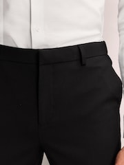 Black Slim Fit Muscle FIt Motionflex Stretch Suit Trousers - Image 5 of 7