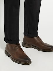 Dune London Brown Standard Fit Charleys Ankle Boots - Image 1 of 5