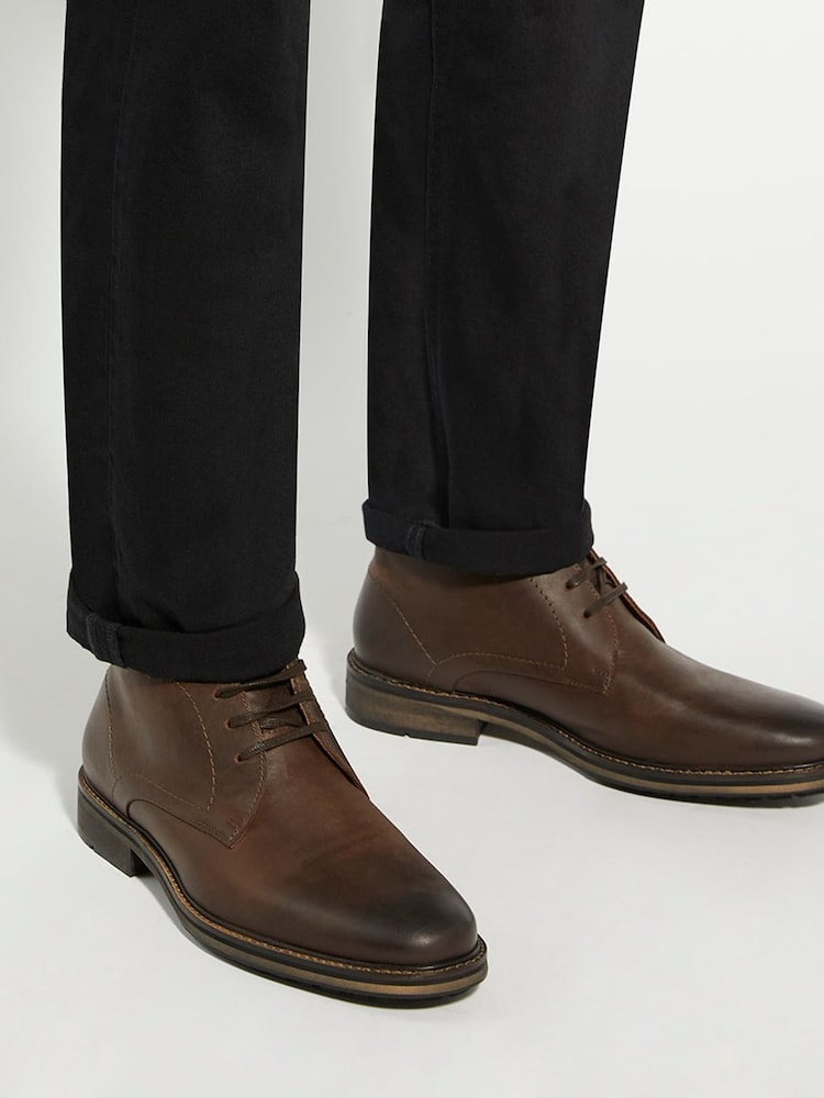 Dune London Brown Standard Fit Charleys Ankle Boots - Image 1 of 5