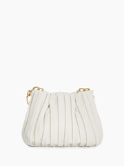 Dune London White Small Dinidominie Pleat Slouchy Bag - Image 3 of 5