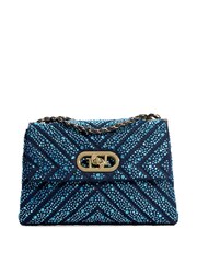 Dune London Blue Small Regent Quilted Shoulder Bag - Image 3 of 5