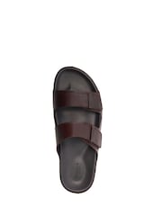 Dune London Brown Intells Double Strap Sandals - Image 6 of 6
