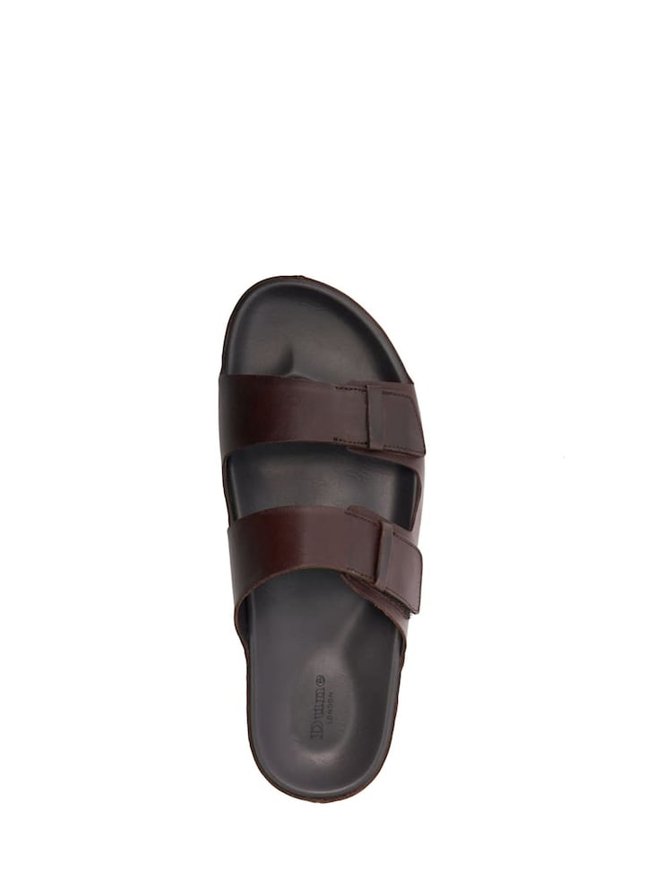 Dune London Brown Intells Double Strap Sandals - Image 6 of 6
