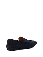 Dune London Blue Bradlay Saddle Driver Shoes - Image 4 of 6