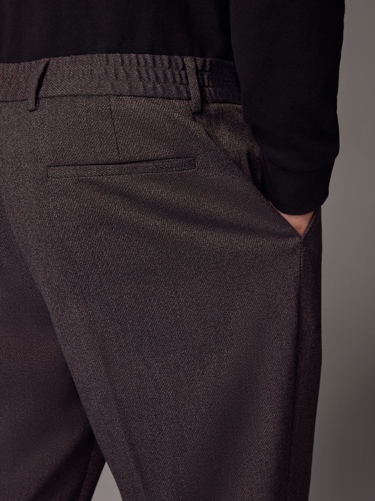 Burgundy Red Smart Twill Trousers - Image 4 of 6