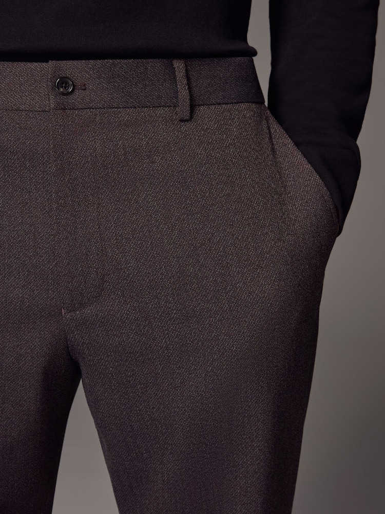 Burgundy Red Smart Twill Trousers - Image 5 of 6