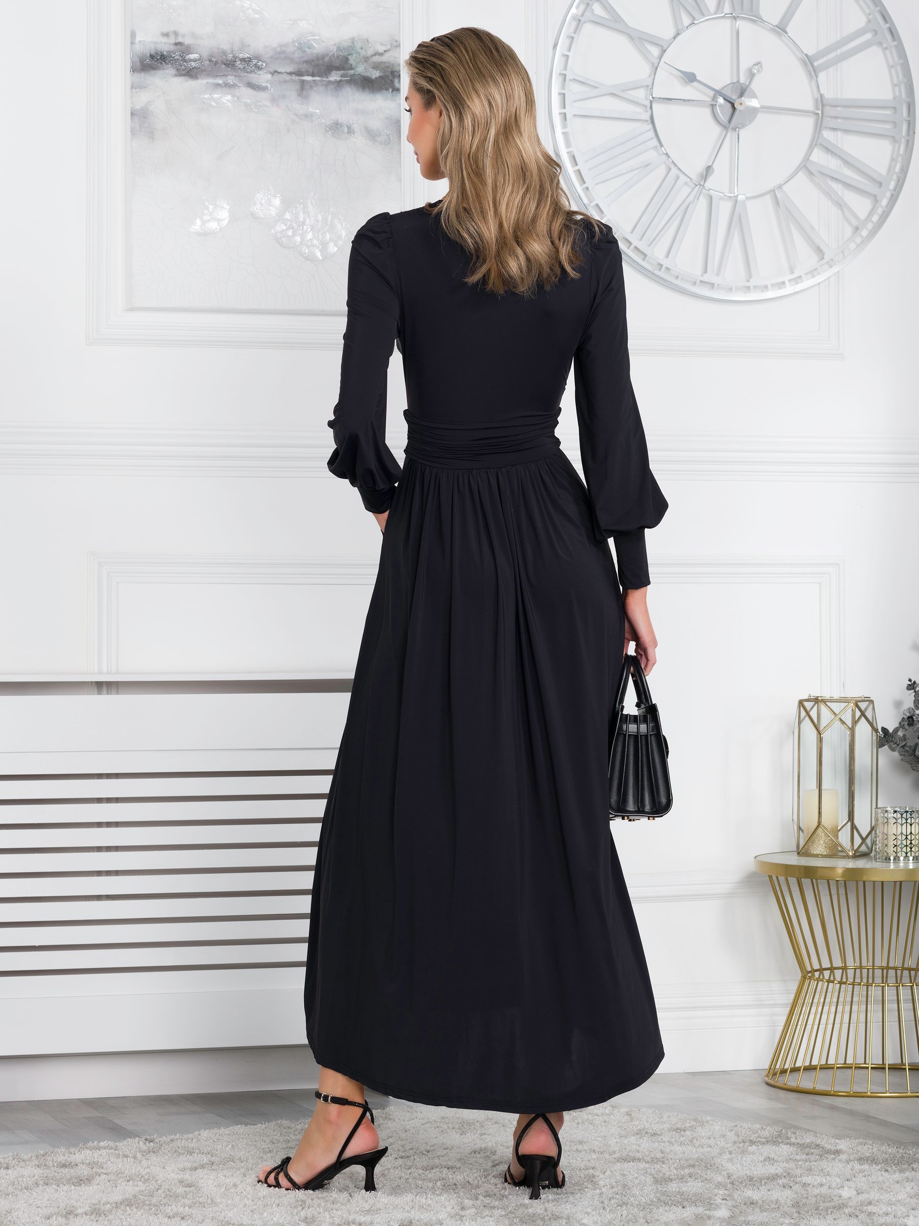 Long sleeve jersey maxi dress uk deals