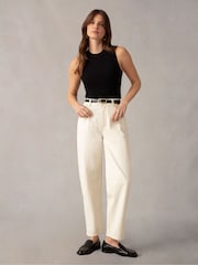 Ro&Zo Black Wide Rib Knit Tank Top - Image 2 of 6