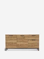 Dark Bronx Oak Effect Large Sideboard - Image 6 of 8