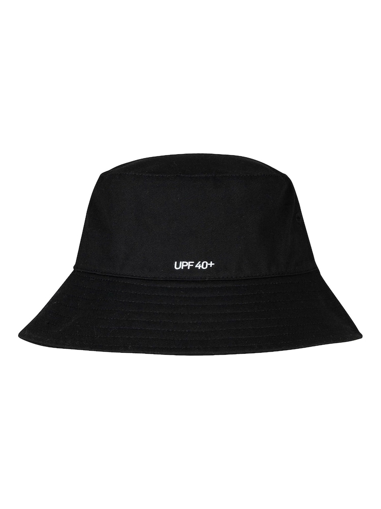 Nike Black Little Kids Futura Apex 100% Cotton Bucket Hat - Image 2 of 2