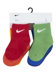 Nike Multi Infant Swoosh Ankle Socks 6 Pack - Image 3 of 10