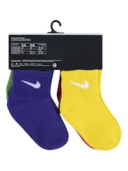 Nike Multi Infant Swoosh Ankle Socks 6 Pack - Image 4 of 10