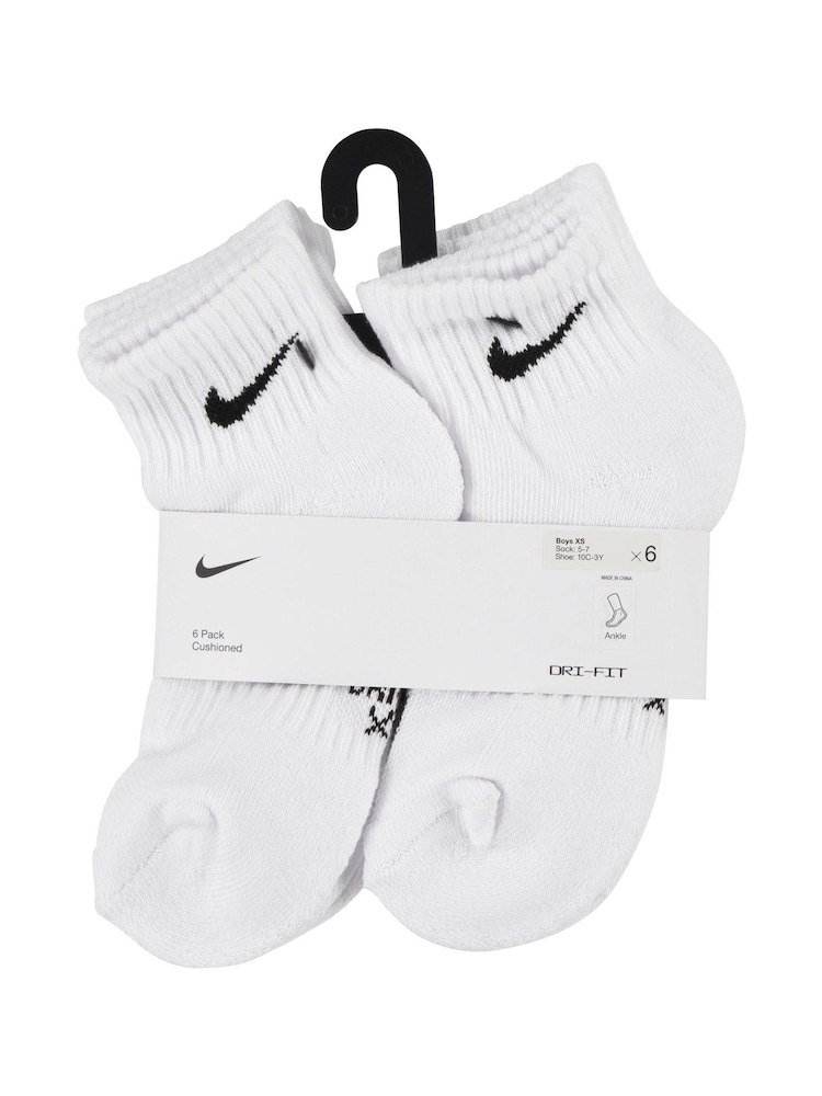Nike White Socks 6 Pack - Image 3 of 3