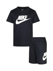 Nike Black Infant Club T-Shirt and Shorts Set - Image 1 of 5